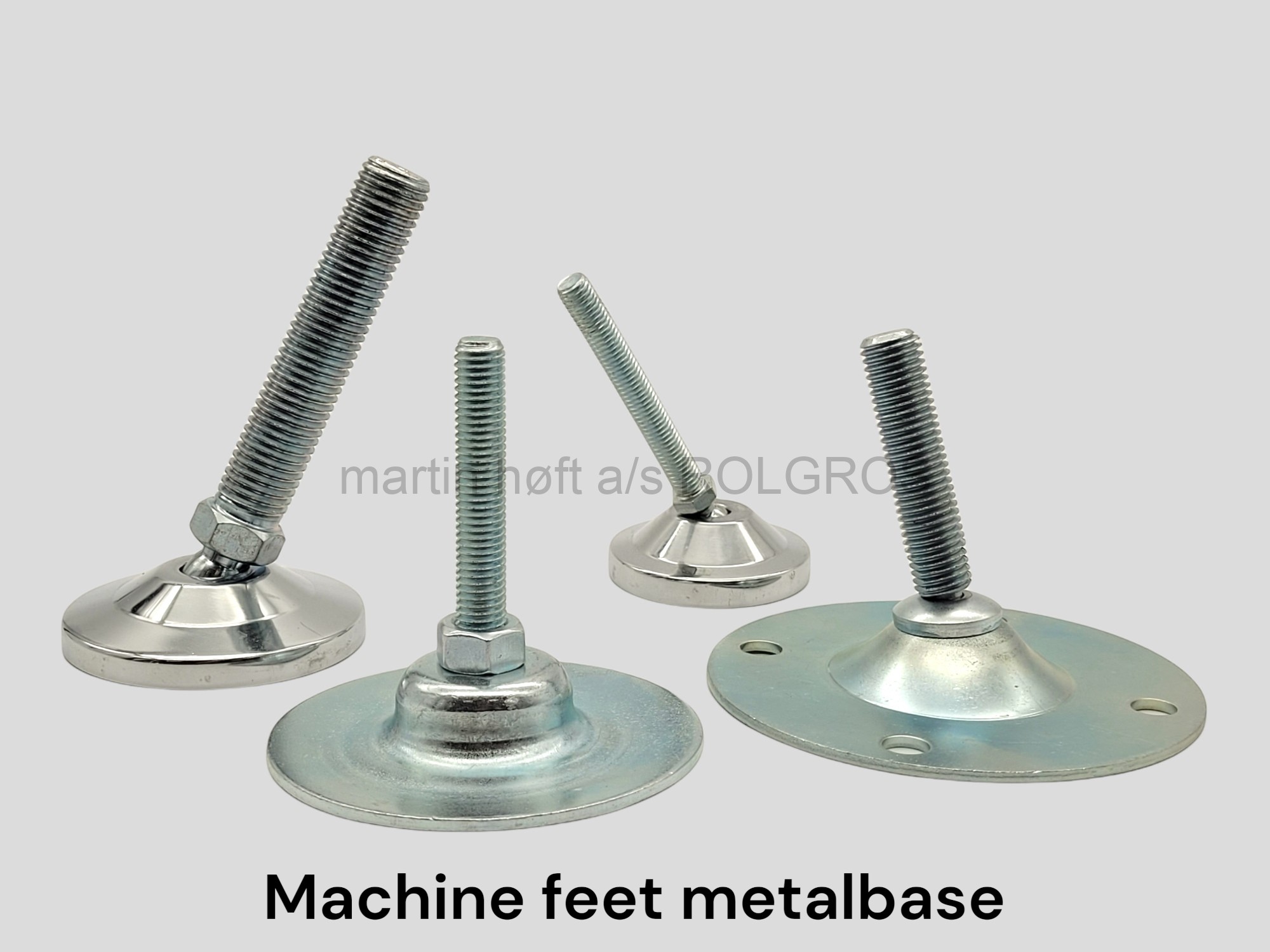 Machine Case Feet Machine feet metalbase - Machine and levelling feet : Martin Høft