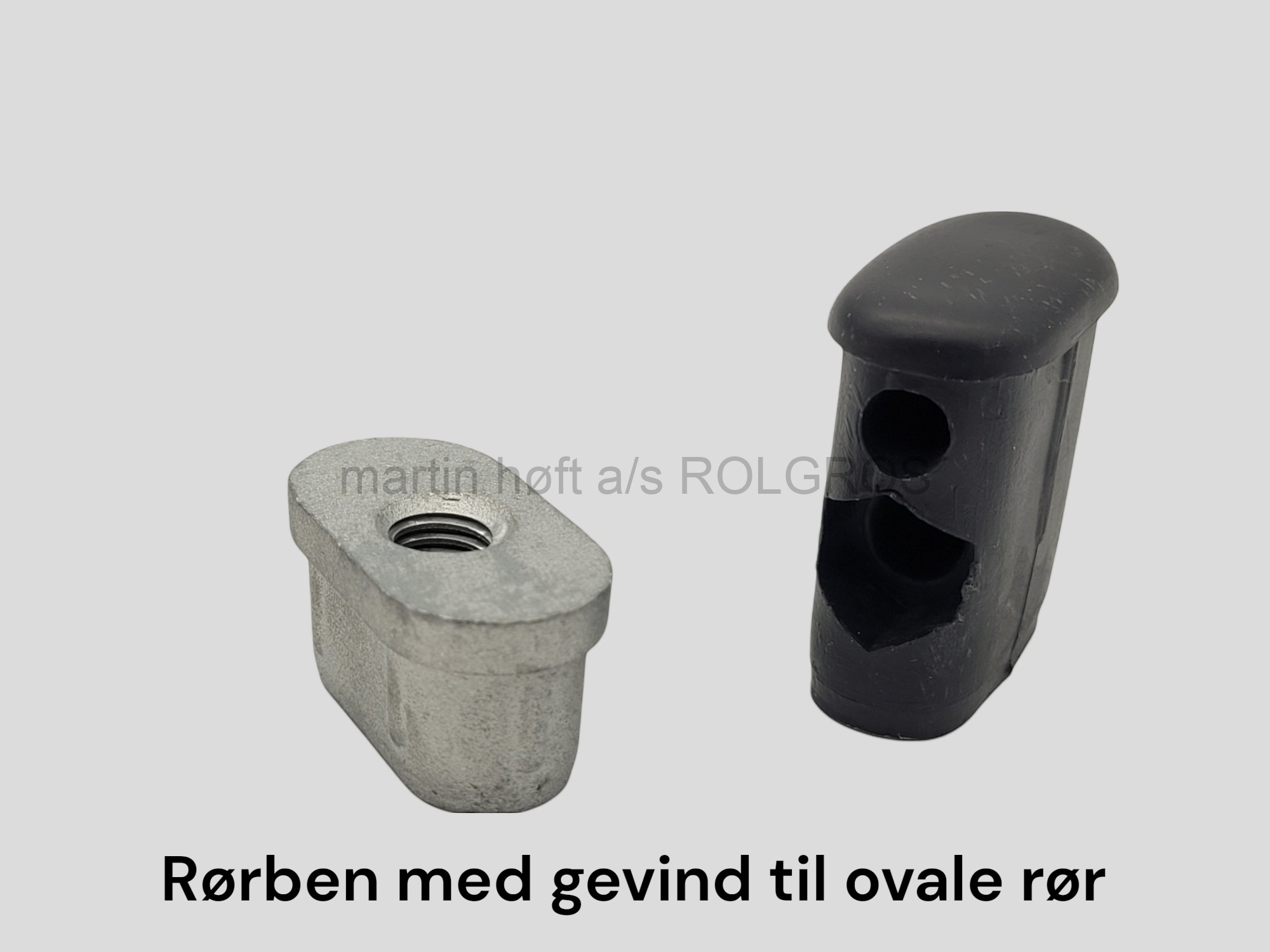 Rørben med gevind til ovale rør med metal og plast | God kvalitet ...