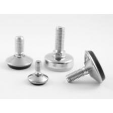 Adjustable screw fixed with chrome cover