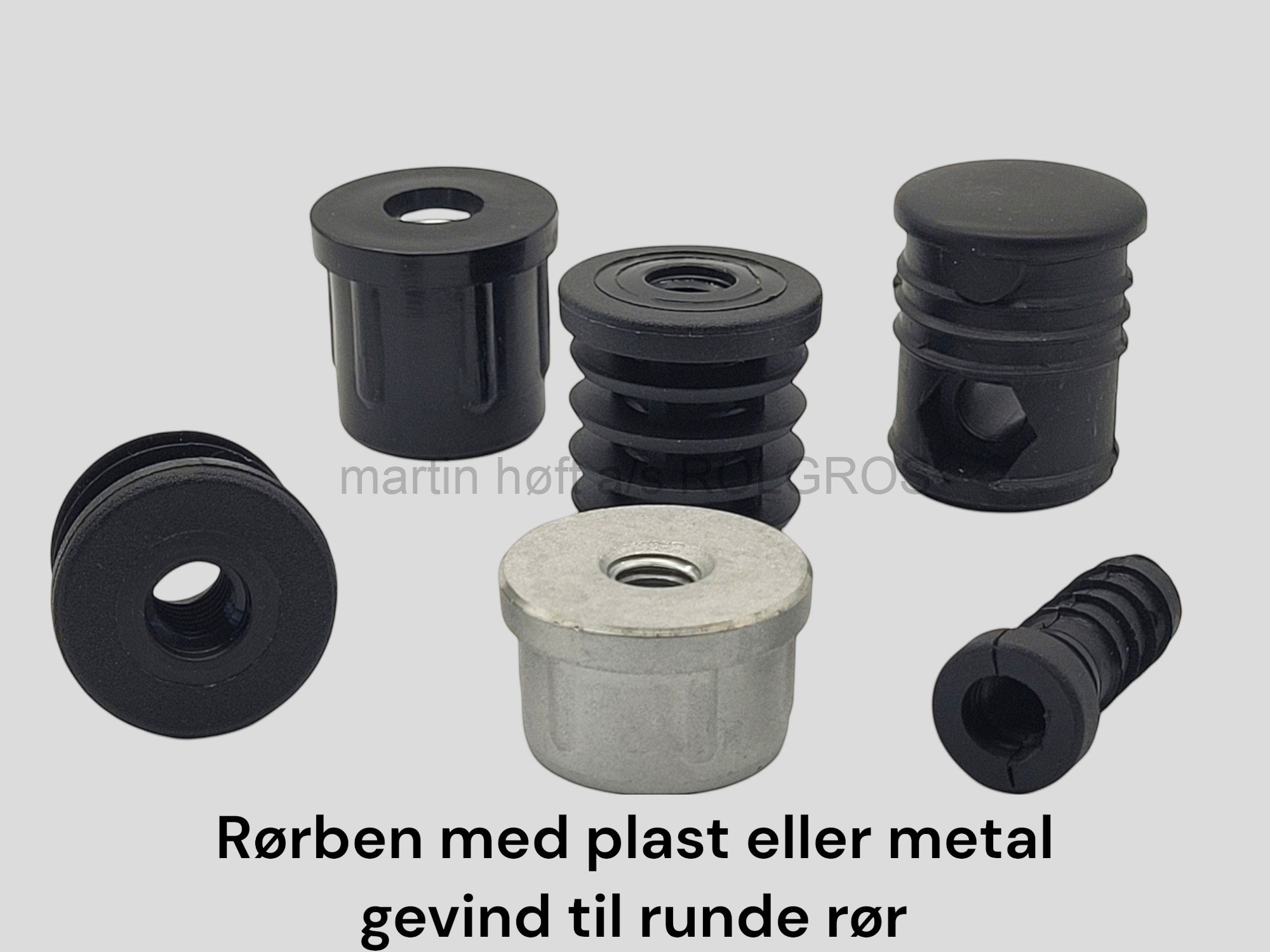 Rørben til runde rør | Med metal & plast gevind | God kvalitet : Martin ...