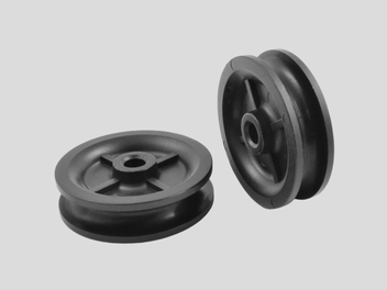 Pulley with round groove