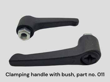 Clamping handle with bush, part no. 011.