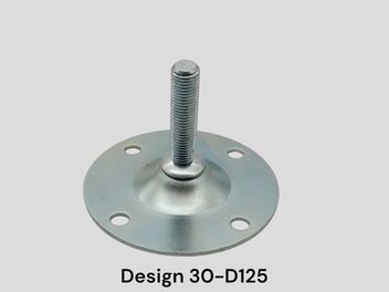 Adjustable feet (metalbase) with 4 holes