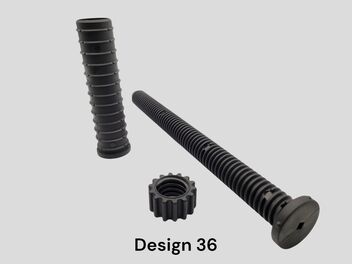 Dessin 36, med og uden metal