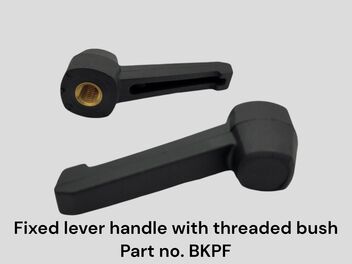 Fixed lever handle with threaded bush