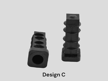 Rørben med glat hul for kvadratiske rør