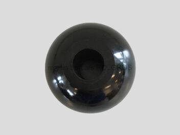 Ball knobs with pass-trough hole