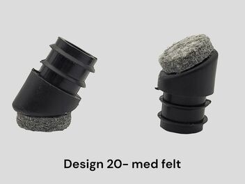 Felted insert, angled glides,part 20-