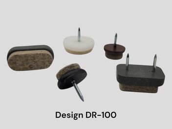 Glides with nail and felt, DR-100