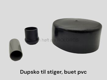 Dupsko til stiger, buet pvc