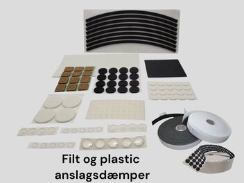 Filt og plastic anslagsdæmper