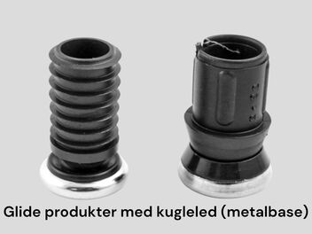 Med kugleled (metalbase)