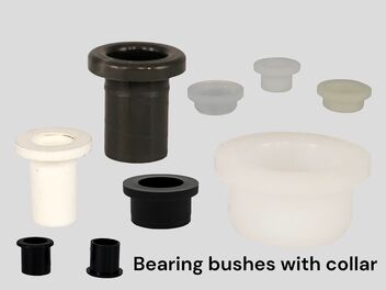 Bearing bushes with collar