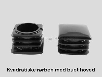 Kvadratiske rørben med buet hoved