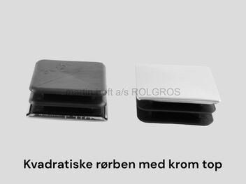 Kvadratiske rørben med krom top