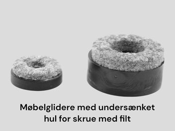 Med hul med filt