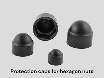 Protection caps for hexagon nuts