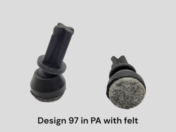 Tiltglides, slide surface with felt,97DD