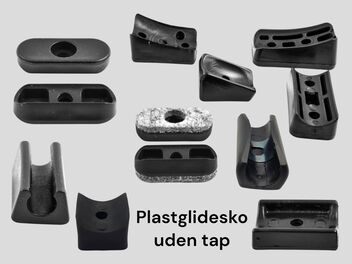 Plastglidesko uden tap