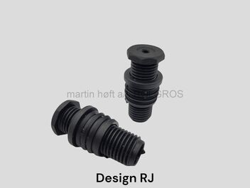 Threaded insert with adjustable feet for round tubes RJ