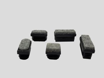 Rørben med filt til rektangulær rør