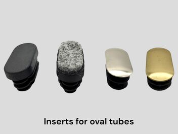 Inserts for oval tubes