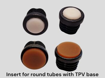 Insert for round tubes with TPV base