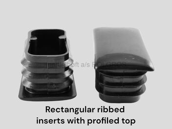 Rectangular inserts with profiled top
