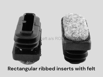 Rectangular inserts with felt