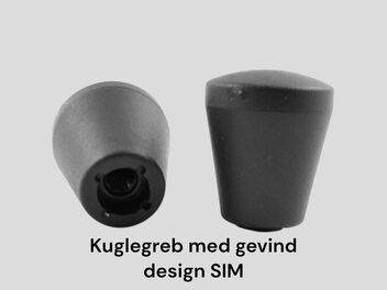 Kuglegreb med gevind, dessin SIM