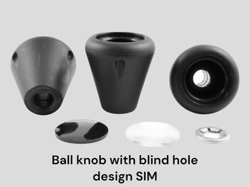 Ball knob with blind hole, part no. SIM
