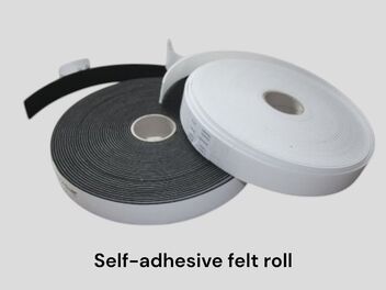 Self-adhesive felt roll