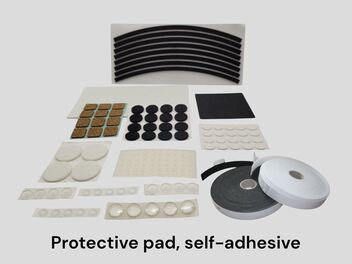 Protective pad, self-adhesive