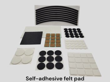 Self-adhesive felt pad