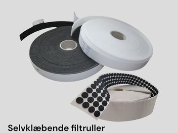 Selvklæbende filtruller