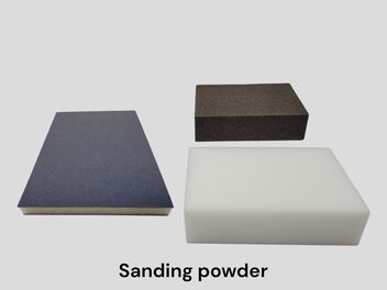 Sanding powder