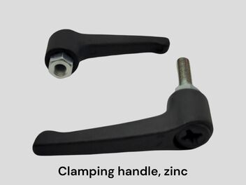 Clamping handle, zinc