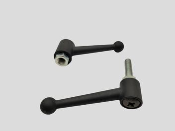 Clamping handle, zinc