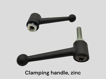 Clamping handle, zinc