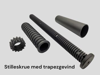 Stilleskrue med trapezgevind