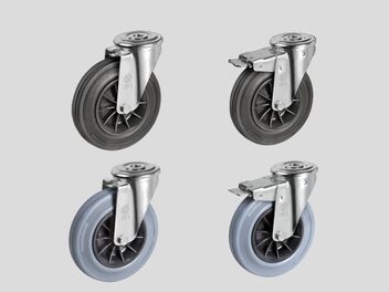 Boltmontering, gummibane - PP-fælg. Design 22 og 52