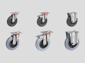 Gummibane med PP-fælg. Design 22 og 52