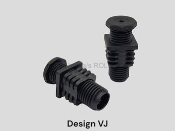 Threaded insert with adjustable feet for square tubes, VJ